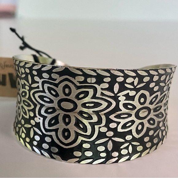 Anju Necklace bracelet Earring Ring set Silver plate - Picture 4 of 5